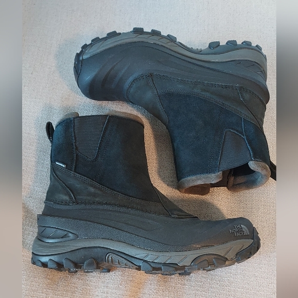 The North Face Men's Chilkat III Pull On Leather Waterproof Snow Boots Sz-10 - Picture 1 of 12